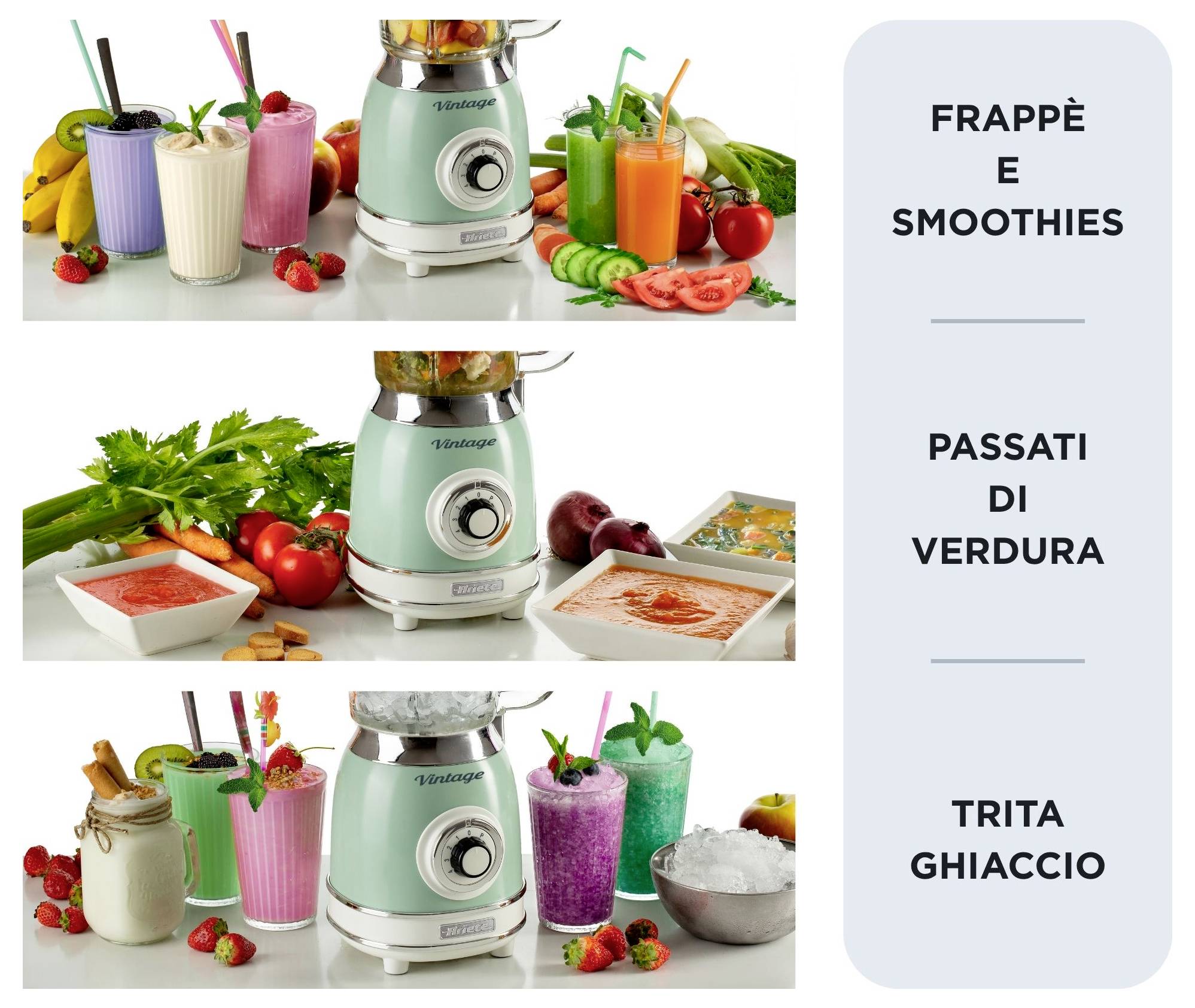 Ariete Standmixer 1000W Grün