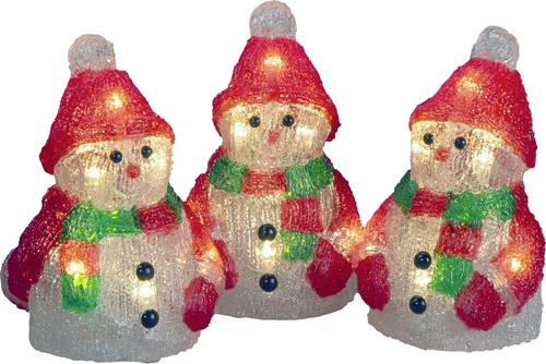 Konstsmide 6223-103 Acryl-Figur Schneemänner LED