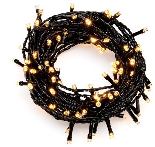 Konstsmide 3898-800 Lichterkette Außen über Steckernetzteil Anzahl Leuchtmittel 200 LED Bernstein B