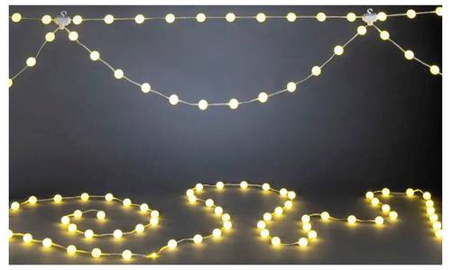 Konstsmide LED-Vorhang Außen 18 V 200 LED Warmweiß