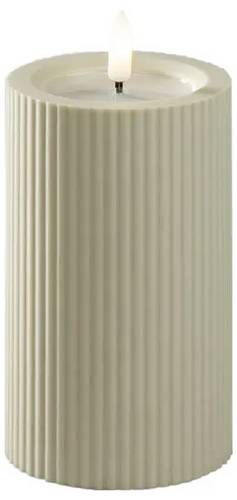 Konstsmide 1661-970 LED-Kerze Beige Warmweiß (B x H) 7.4 cm x 12.5 cm Timer