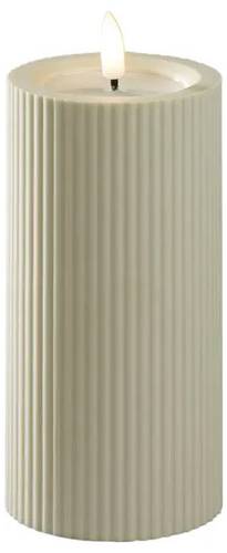 Konstsmide 1662-970 LED-Kerze Beige Warmweiß (B x H) 7.4 cm x 15 cm Timer