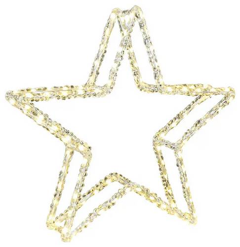 Konstsmide 4403-103 LED-Weihnachtsstern Stern Warmweiß LED Klar