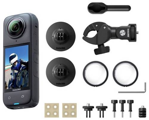 Insta360 X4 Motorrad Bundle 360° Action Cam 360°, 8K