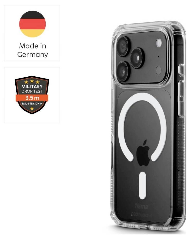 Hama Extreme Protect Cover Apple iPhone 17 Pro, iPhone 18 Pro Transparent 232439
