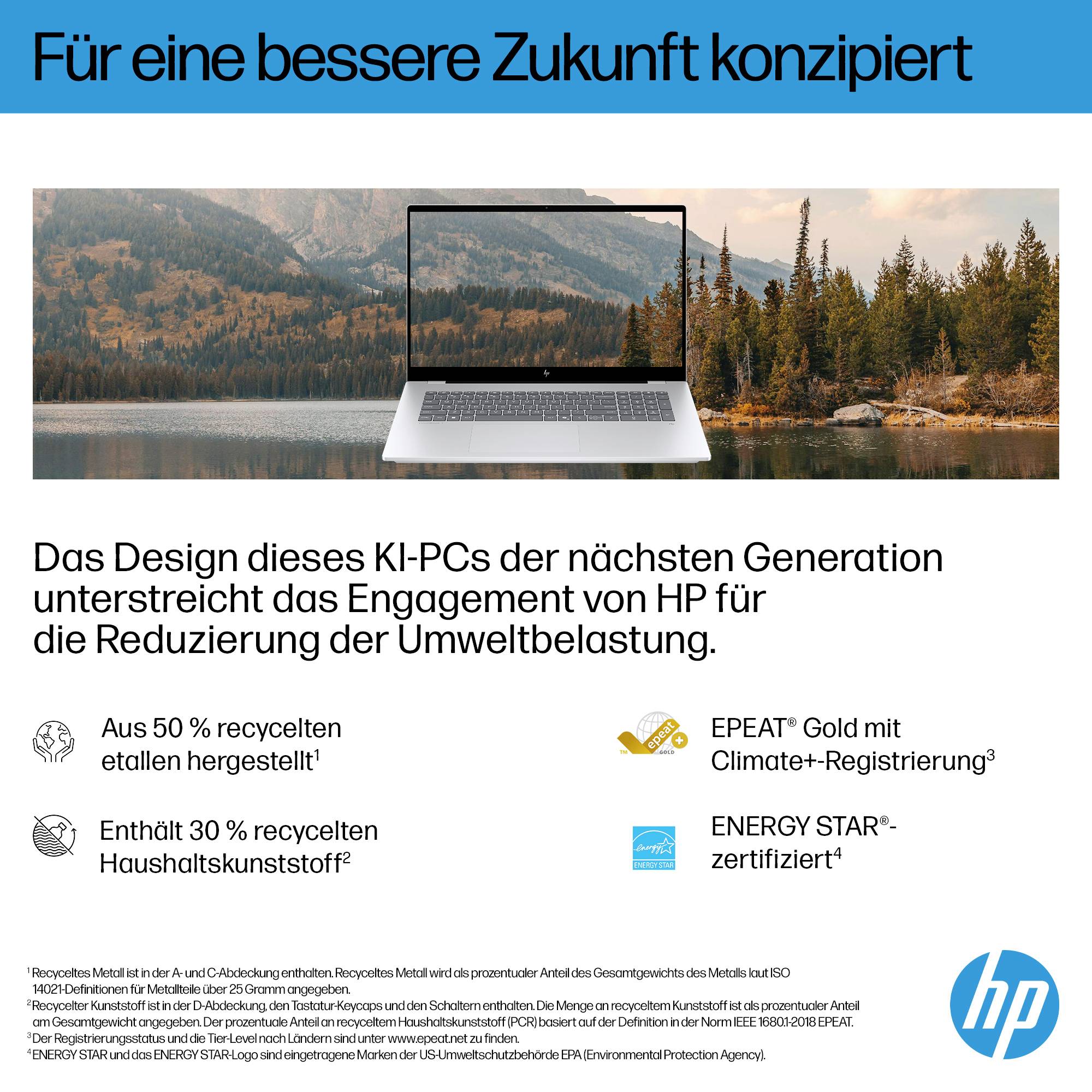 HP Notebook 43.9cm (17.3 Zoll) Full HD Intel® Core™ Ultra 7 256V 16GB RAM 1TB SSD Deutsch, QWERTZ Intel Intel Arc Graphics Silber
