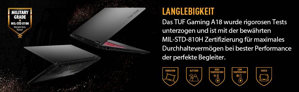 Asus Gaming Notebook 45.7cm (18 Zoll) WUXGA AMD Ryzen 7 260 8GB RAM 1TB SSD Deutsch, QWERTZ AMD AMD Radeon Graphics NVIDIA