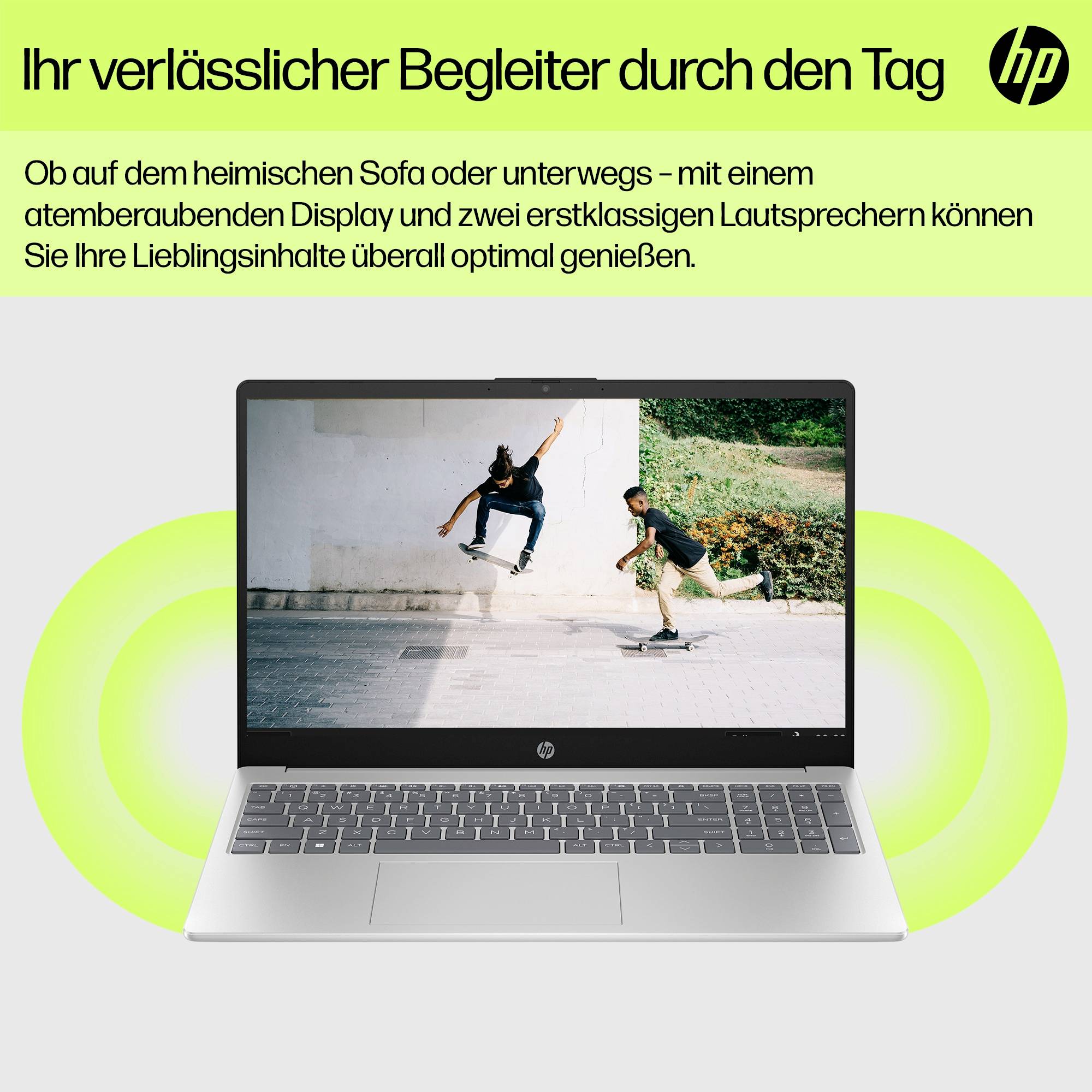 HP Notebook 39.6cm (15.6 Zoll) Full HD Intel® Core™ Ultra 5 125H 24GB RAM 1TB SSD Deutsch, QWERTZ Intel Intel Arc Graphics Silber