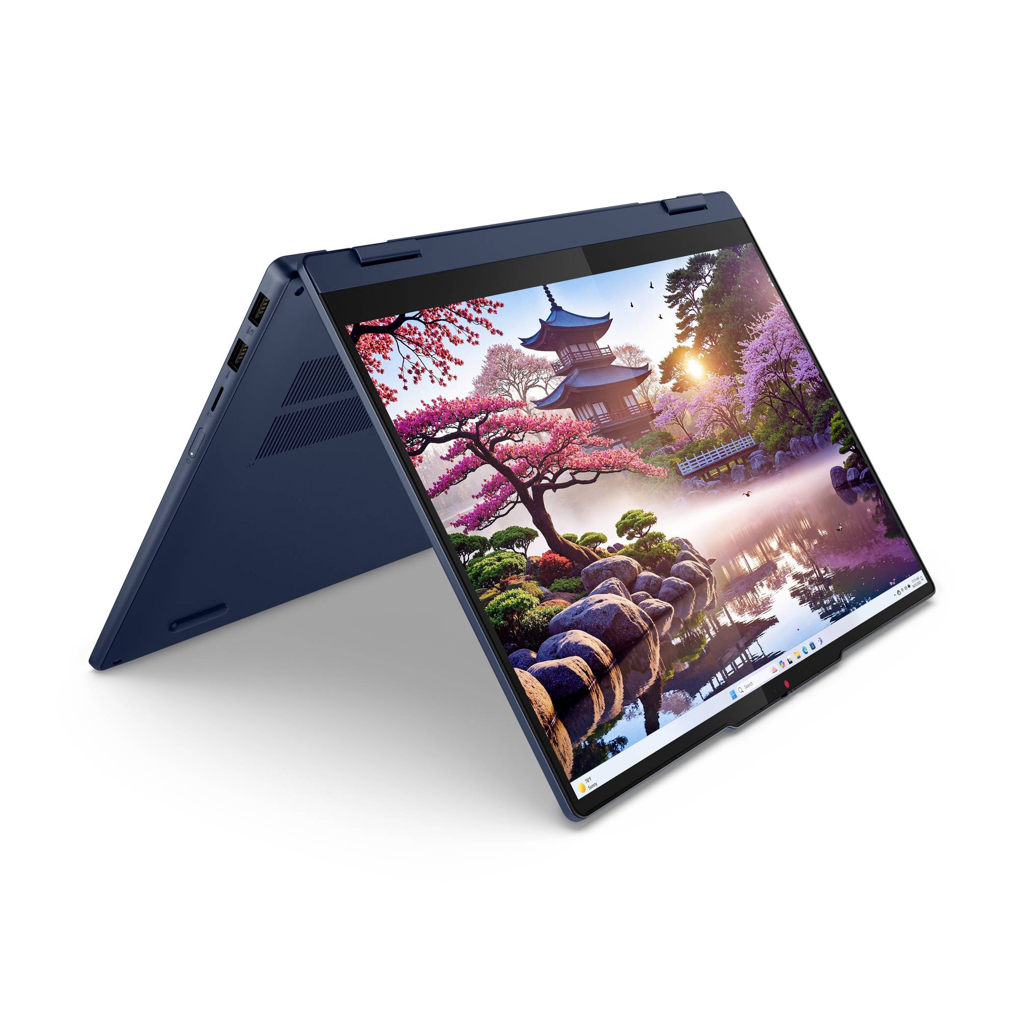 Lenovo Notebook 35.6 cm (14 Zoll) WUXGA AMD Ryzen AI 7 350 16 GB RAM 1 TB SSD Deutsch, QWERTZ AMD AMD Radeon Blau 83KT004RGE