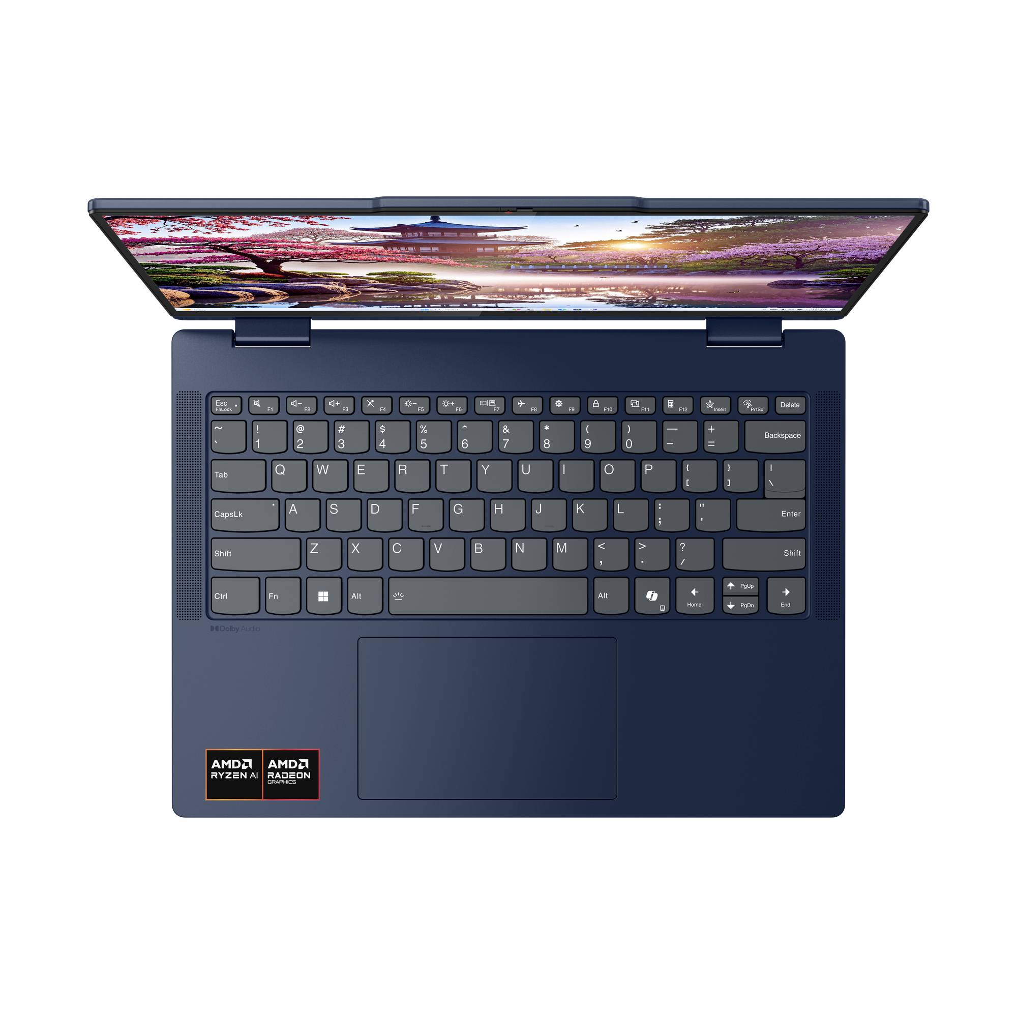 Lenovo Notebook 35.6 cm (14 Zoll) WUXGA AMD Ryzen AI 7 350 16 GB RAM 1 TB SSD Deutsch, QWERTZ AMD AMD Radeon Blau 83KT004RGE