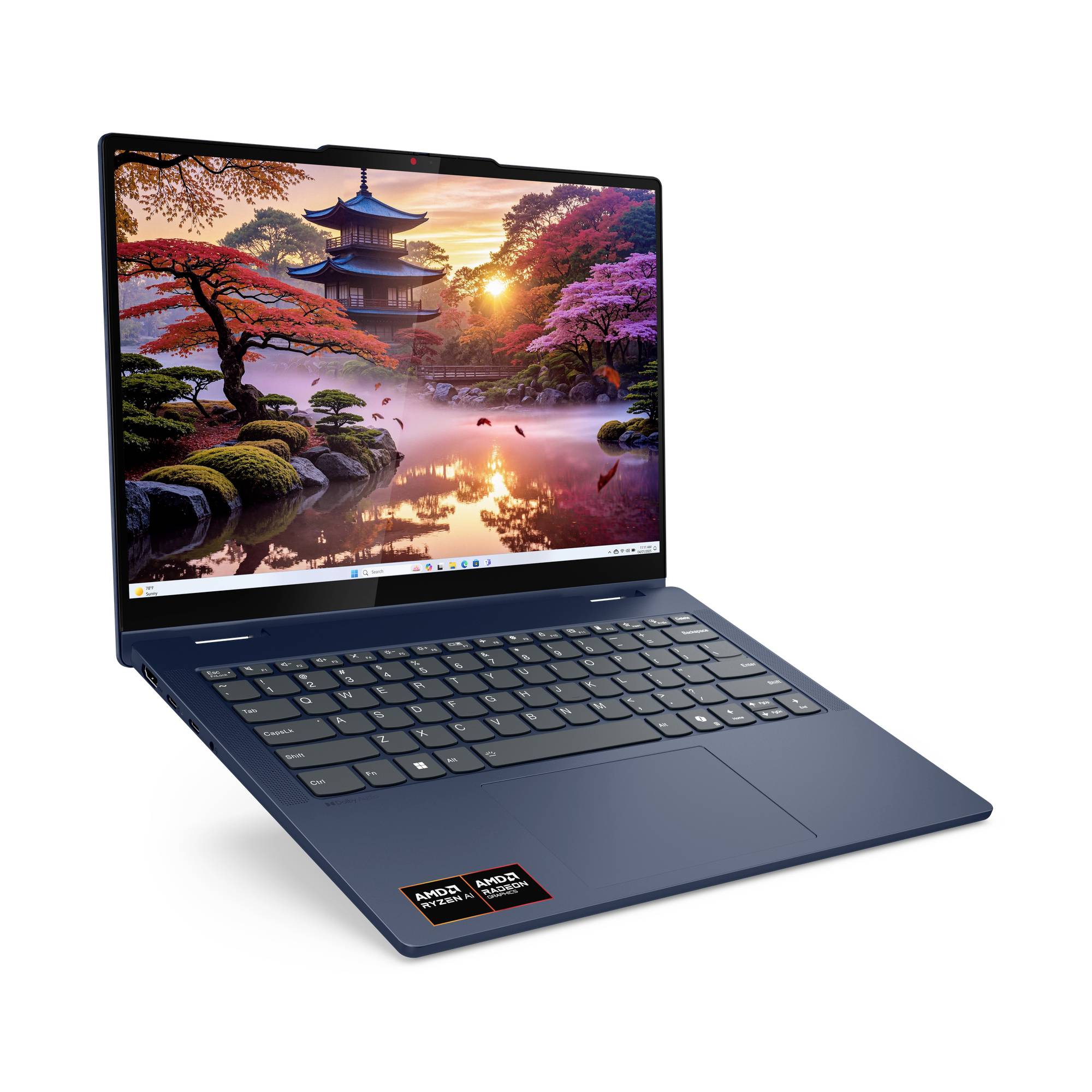 Lenovo Notebook 35.6 cm (14 Zoll) WUXGA AMD Ryzen AI 7 350 16 GB RAM 1 TB SSD Deutsch, QWERTZ AMD AMD Radeon Blau 83KT004RGE