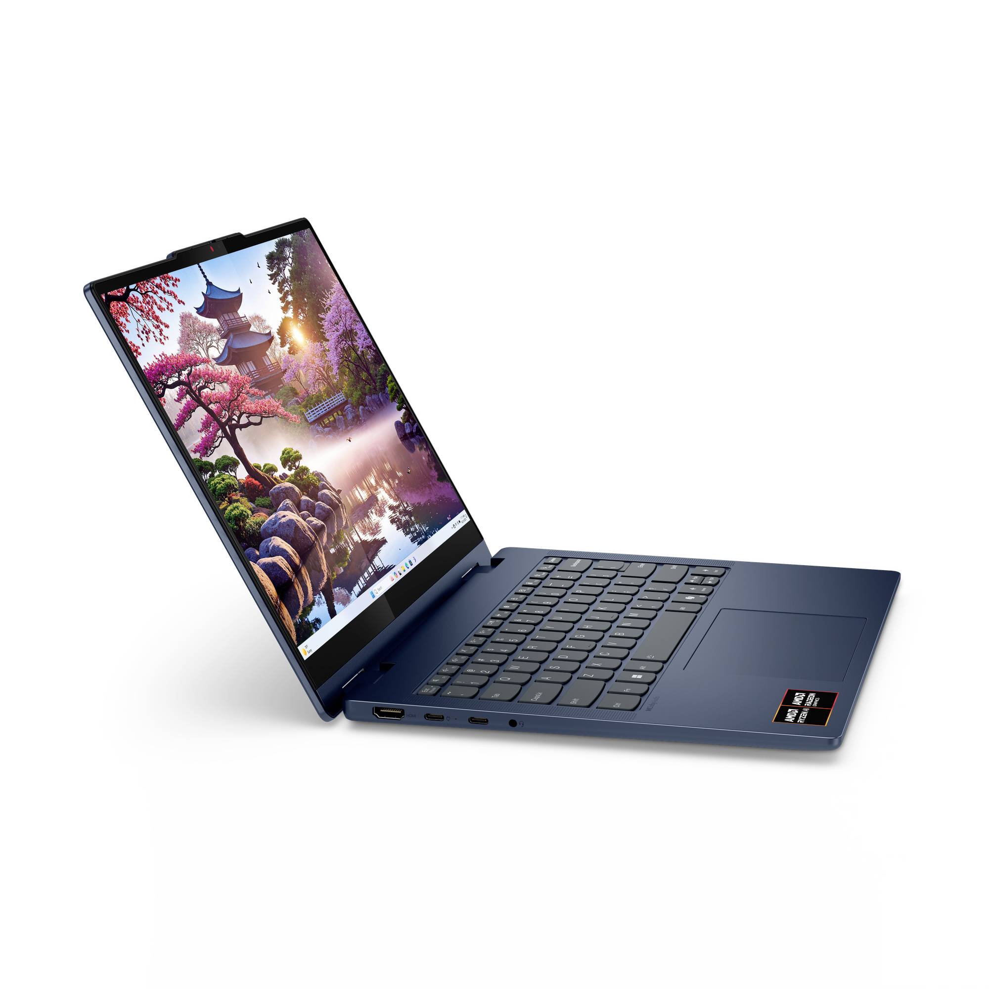 Lenovo Notebook 35.6 cm (14 Zoll) WUXGA AMD Ryzen AI 7 350 16 GB RAM 1 TB SSD Deutsch, QWERTZ AMD AMD Radeon Blau 83KT004RGE