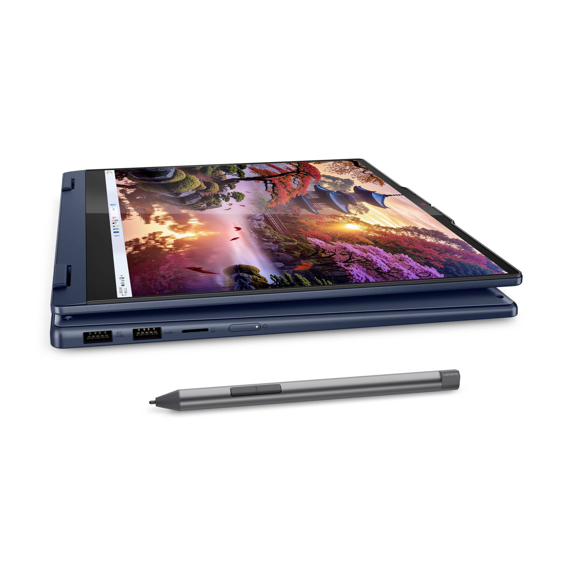 Lenovo Notebook 35.6 cm (14 Zoll) WUXGA AMD Ryzen AI 7 350 16 GB RAM 1 TB SSD Deutsch, QWERTZ AMD AMD Radeon Blau 83KT004RGE