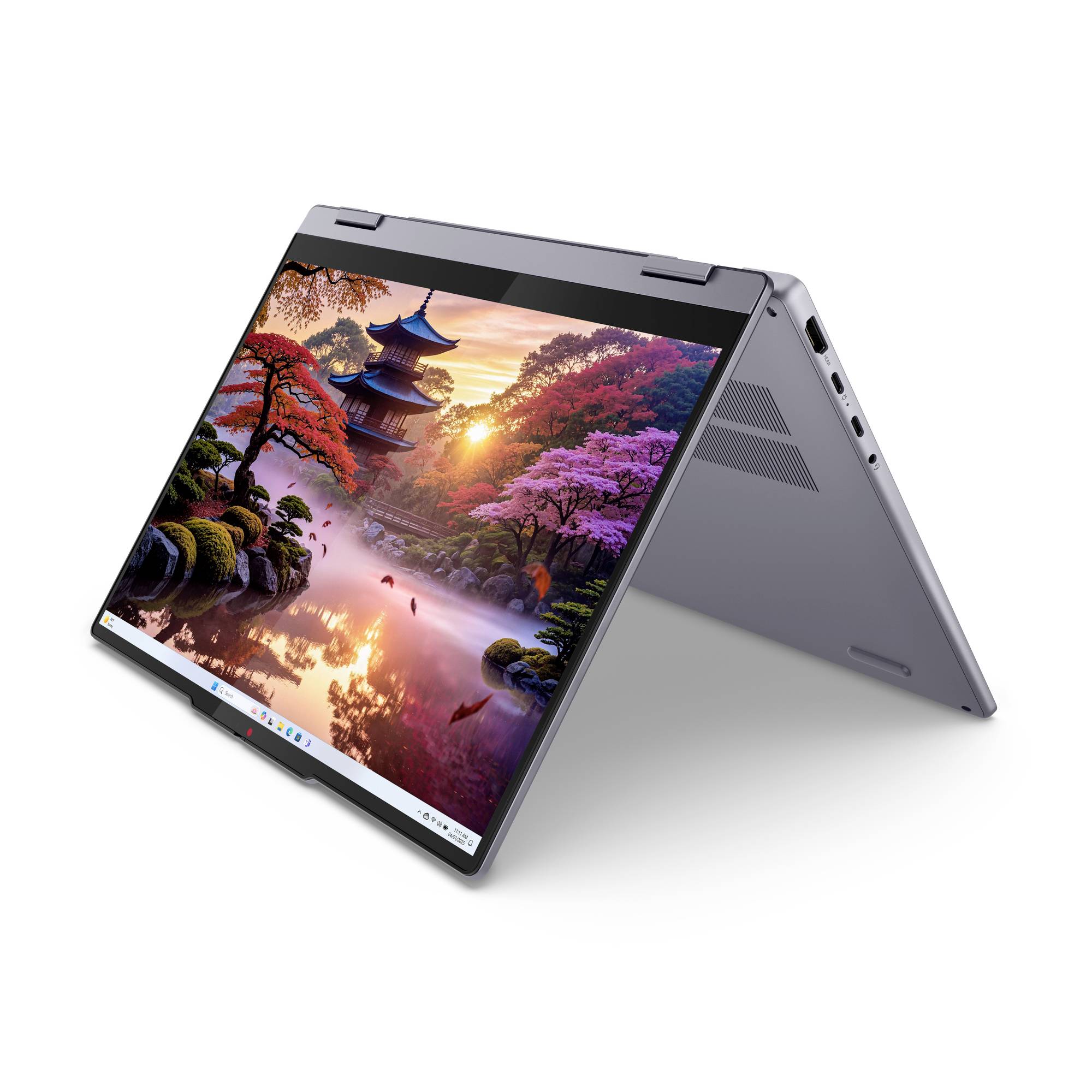Lenovo Notebook 35.6 cm (14 Zoll) WUXGA AMD Ryzen AI 5 340 16 GB RAM 512 GB SSD Deutsch, QWERTZ AMD AMD Radeon Grau 83KT004QGE