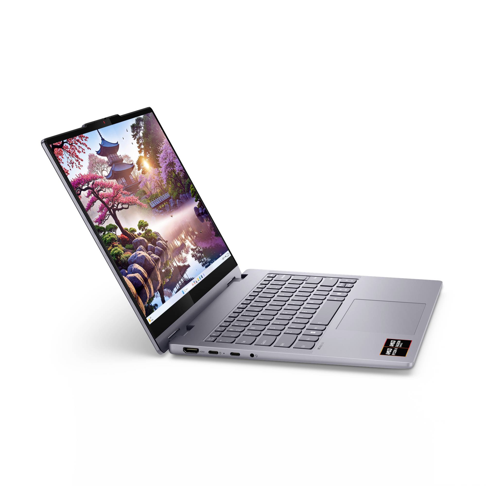 Lenovo Notebook 35.6 cm (14 Zoll) WUXGA AMD Ryzen AI 5 340 16 GB RAM 512 GB SSD Deutsch, QWERTZ AMD AMD Radeon Grau 83KT004QGE