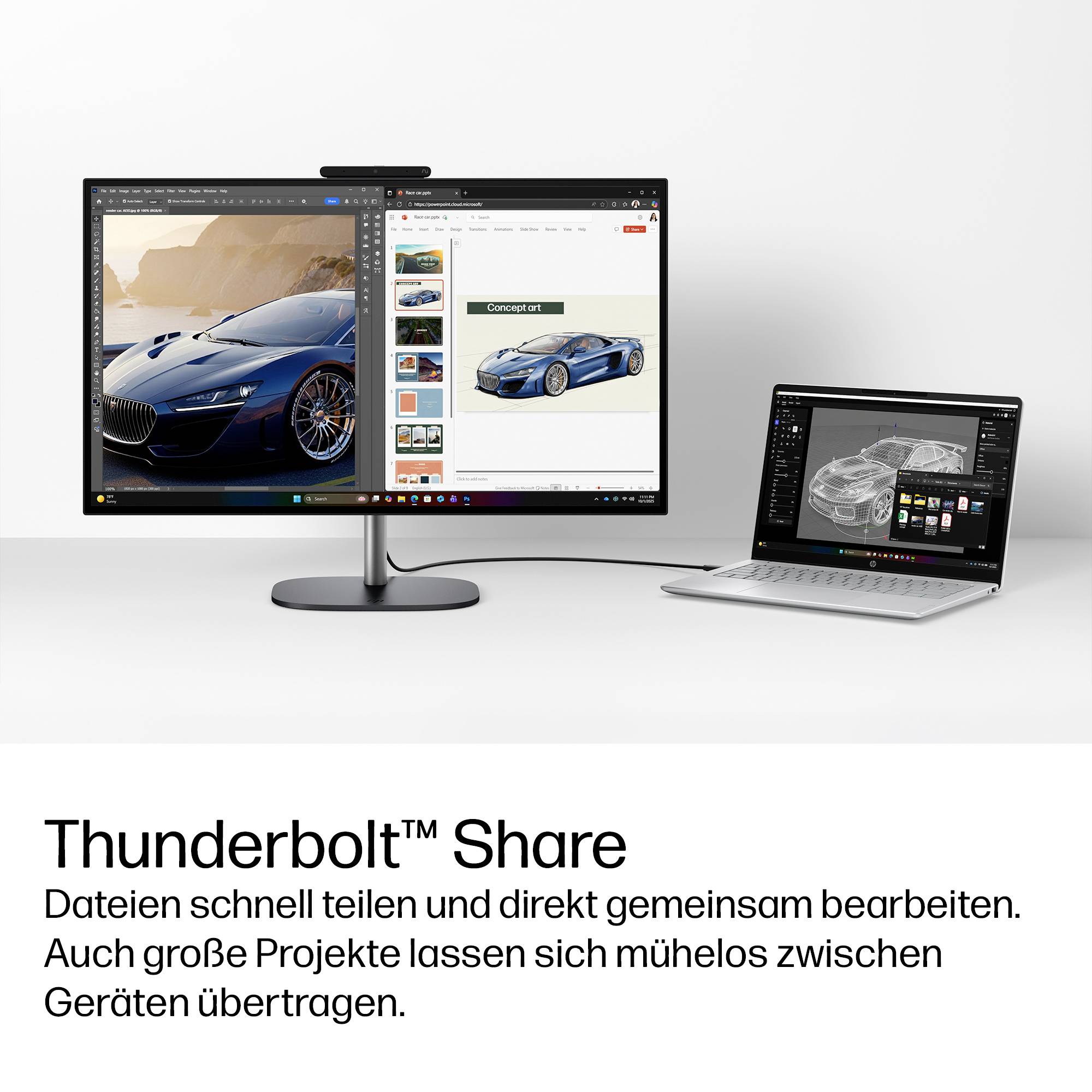 HP All-in-One PC AIO Omnistudio X 27-cx0150ng CU5 325 68.6cm (27 Zoll) Intel® Core™ Ultra 5 325 4.5GHz 16GB RAM 512GB SSD Intel In