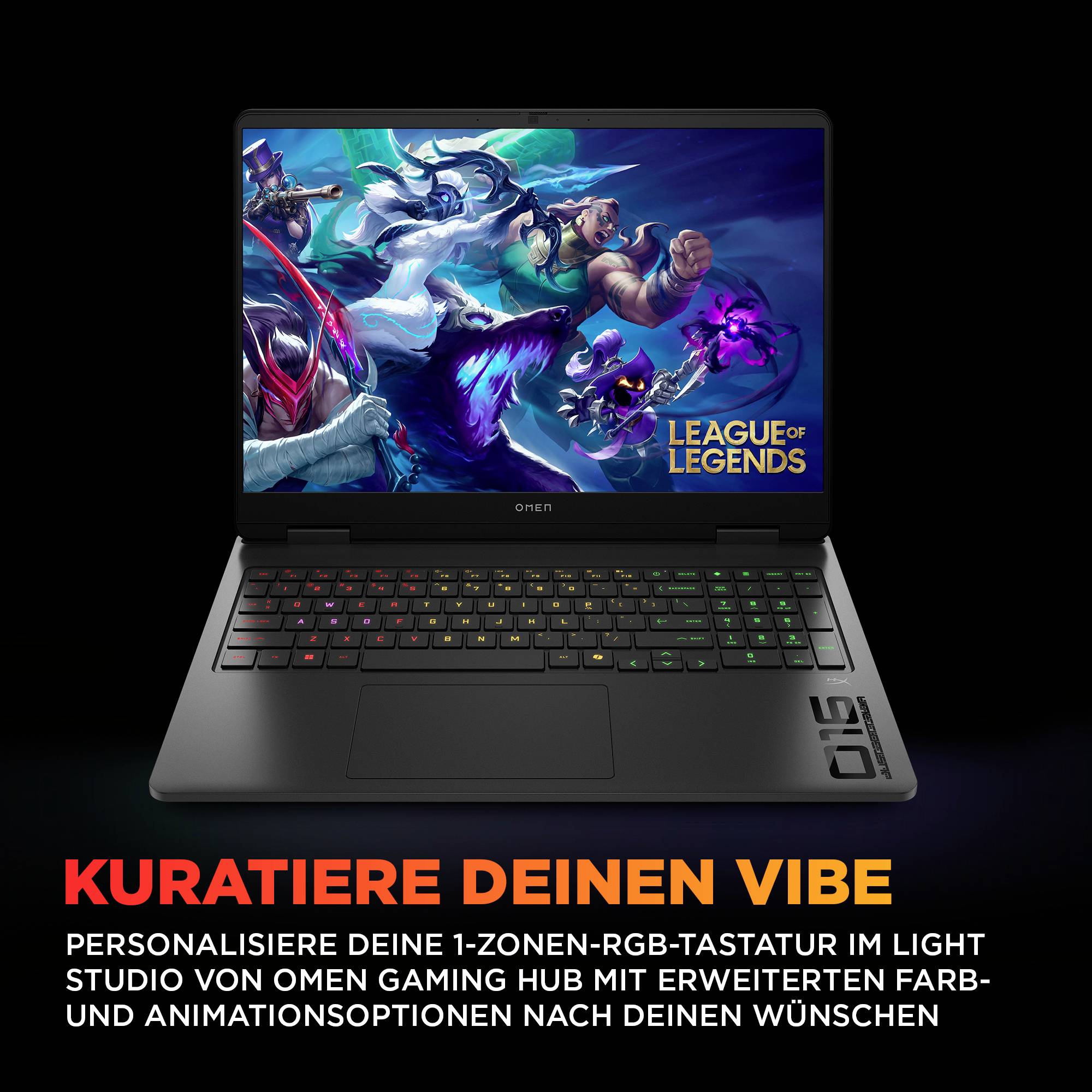 HP Gaming Notebook 40.6cm (16 Zoll) 2K Intel® Core™ Ultra 7 255H 8GB RAM 512GB SSD Deutsch, QWERTZ NVIDIA GeForce RTX 5050 GDDR7 S