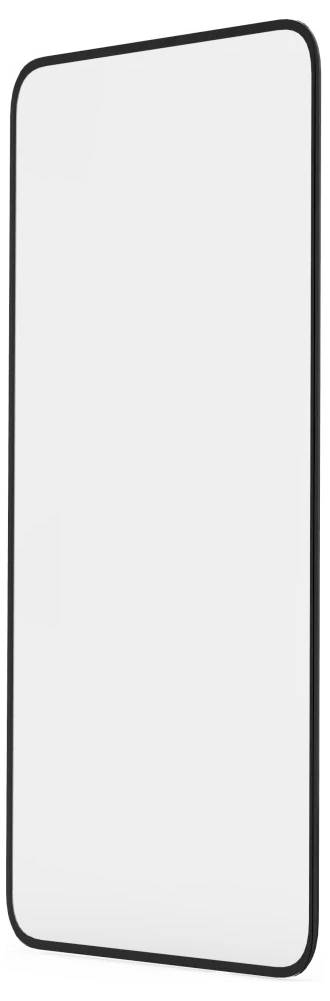 Leerer weißer Monitor oder Panel mit abgerundeten Ecken und dunklem Rahmen, vertikal auf einfachem Hintergrund angezeigt.