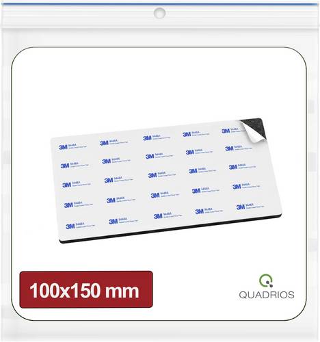 Quadrios 26SA179 26SA179 Doppelseitige Klebepads Schwarz (L x B) 100 mm x 150 mm
