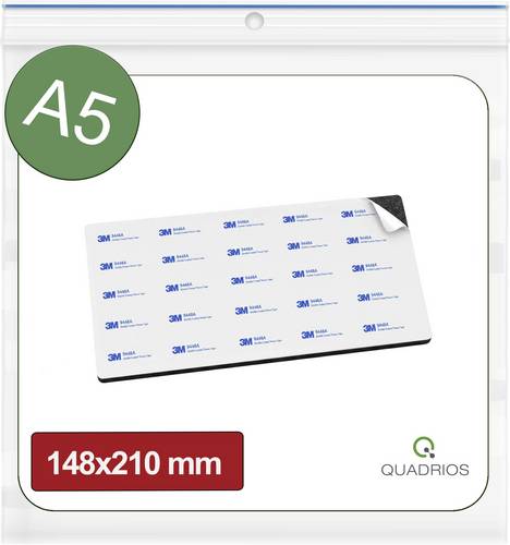 Quadrios 26SA182 26SA182 Doppelseitige Klebepads Schwarz (L x B) 148 mm x 210 mm