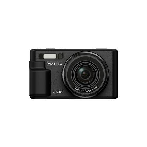 Yashica City 200 Digitalkamera 72 Megapixel Opt. Zoom: 10 x Schwarz mit eingebautem Blitz, Klappbar