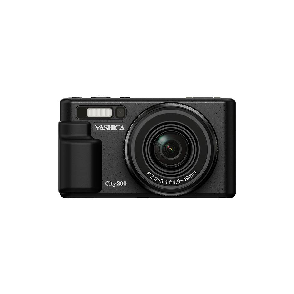 Yashica City 200 Digitalkamera 72 Megapixel Opt. Zoom: 10 x Schwarz mit eingebautem Blitz, Klappbares Display