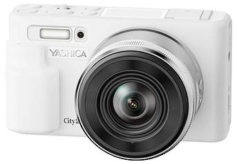 Yashica City 200 Digitalkamera 72 Megapixel Opt. Zoom: 10 x Weiß mit eingebautem Blitz, Klappbares Display
