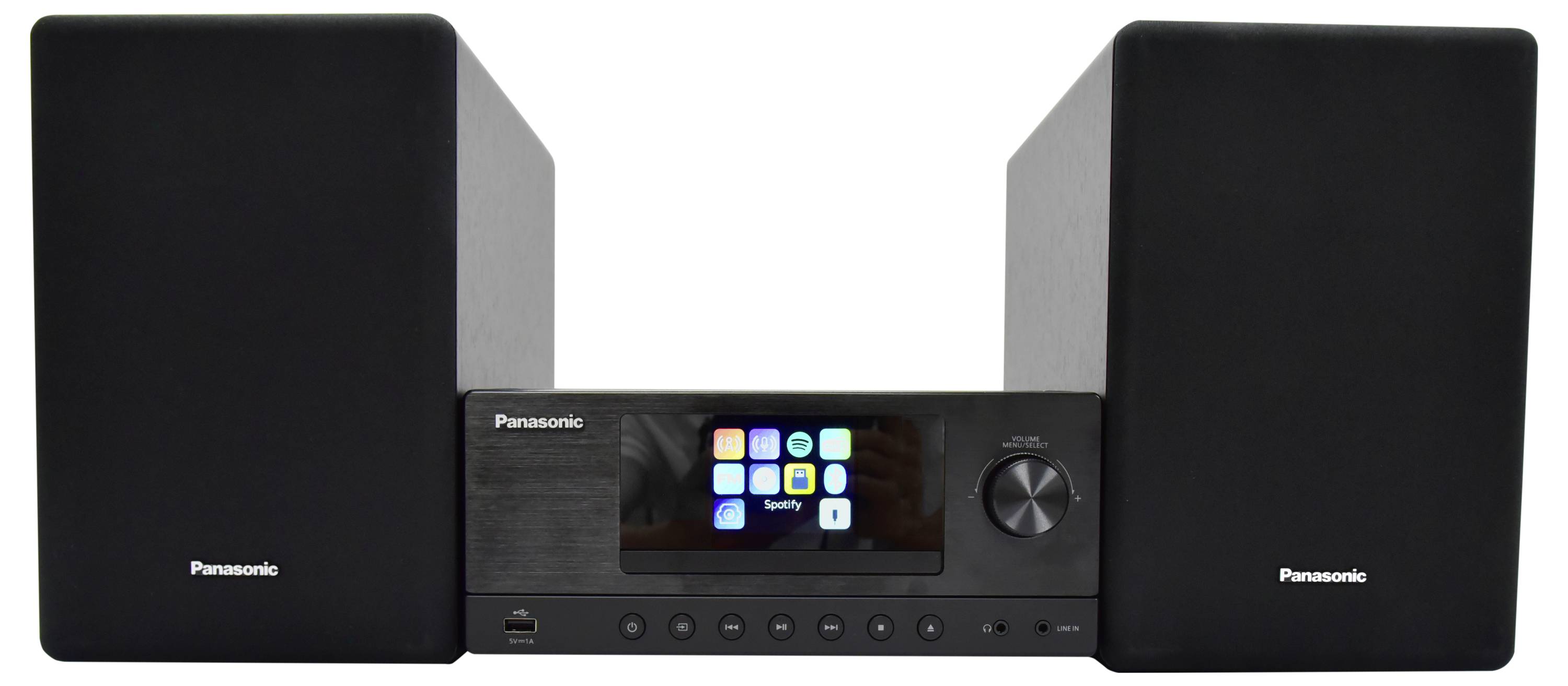 Panasonic SC-PMX112E-K Stereoanlage CD, DAB+, UKW, WLAN, Air-Play, USB, 2 x 60W Schwarz
