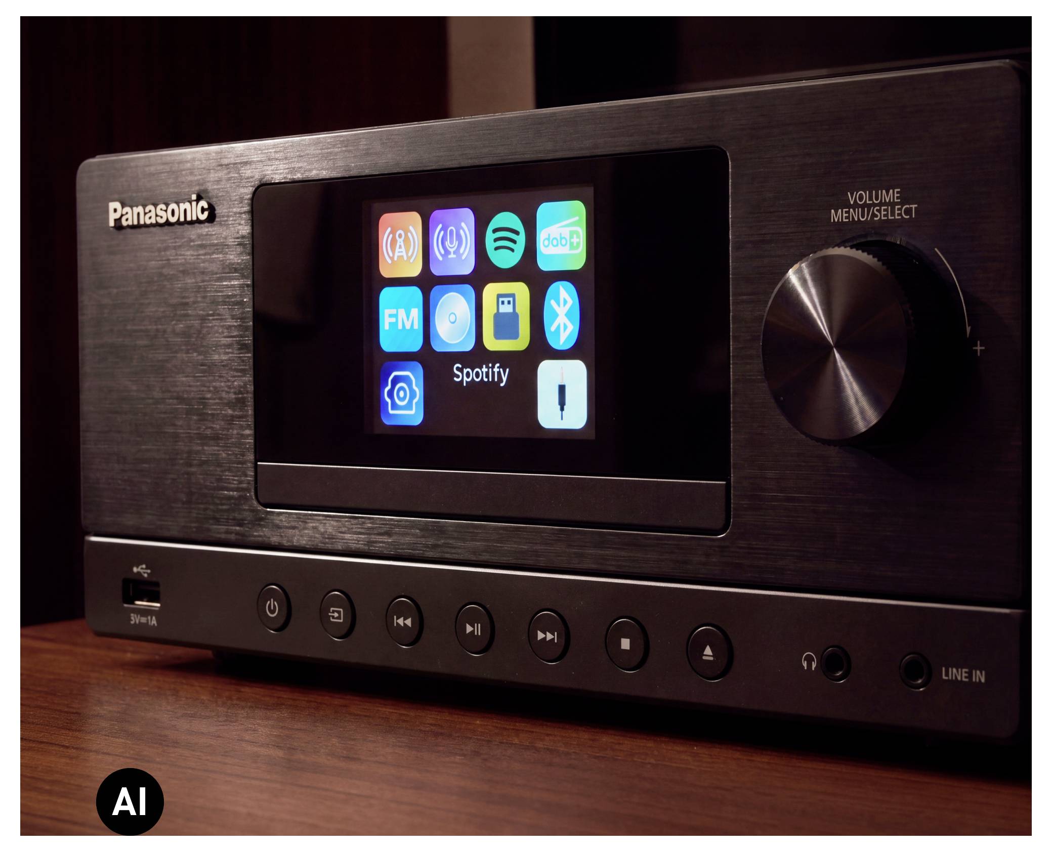 Panasonic SC-PMX112E-K Stereoanlage CD, DAB+, UKW, WLAN, Air-Play, USB, 2 x 60W Schwarz