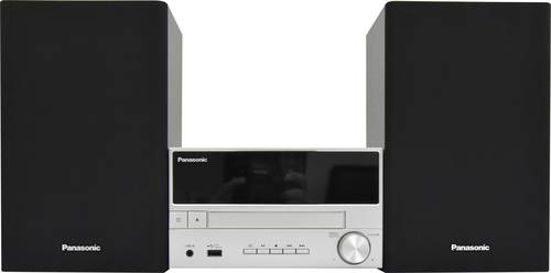 Panasonic SC-PM302E-S Stereoanlage Bluetooth®, CD, USB, DAB+, UKW, Inkl. Fernbedienung 20 W Silber