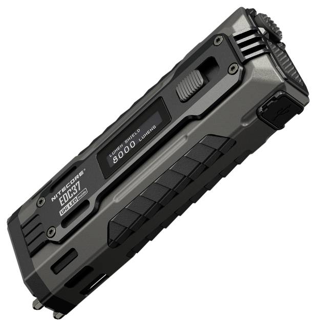 NiteCore EDC37 NC-EDC37 Akkubetriebenes LED-Leuchtmittel Taschenlampe akkubetrieben 8000lm 190h