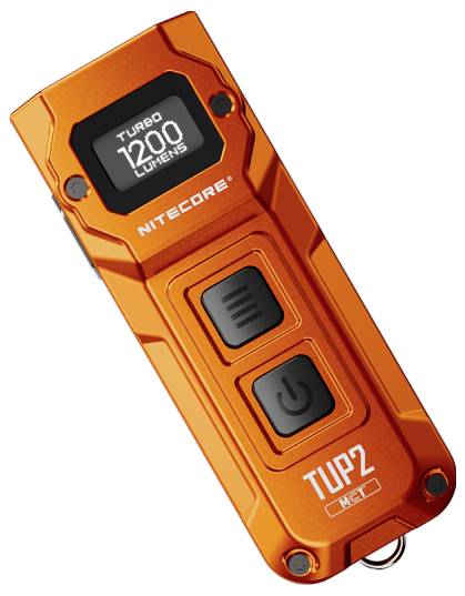 NiteCore NC-TUP2-O OLED Taschenlampe akkubetrieben 1200lm 190h 53.2g