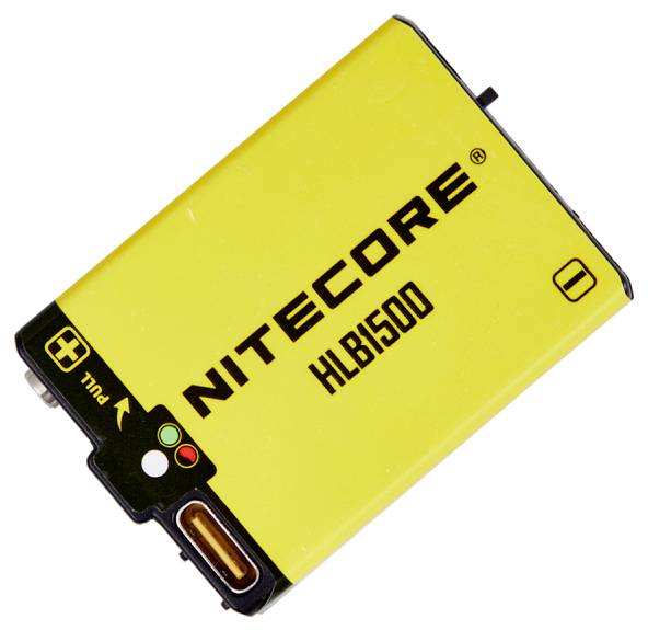 NiteCore Ersatzakku Spezial-Akku aufladbar über USB Li-Ion 3.6V 1500 mAh 1St.
