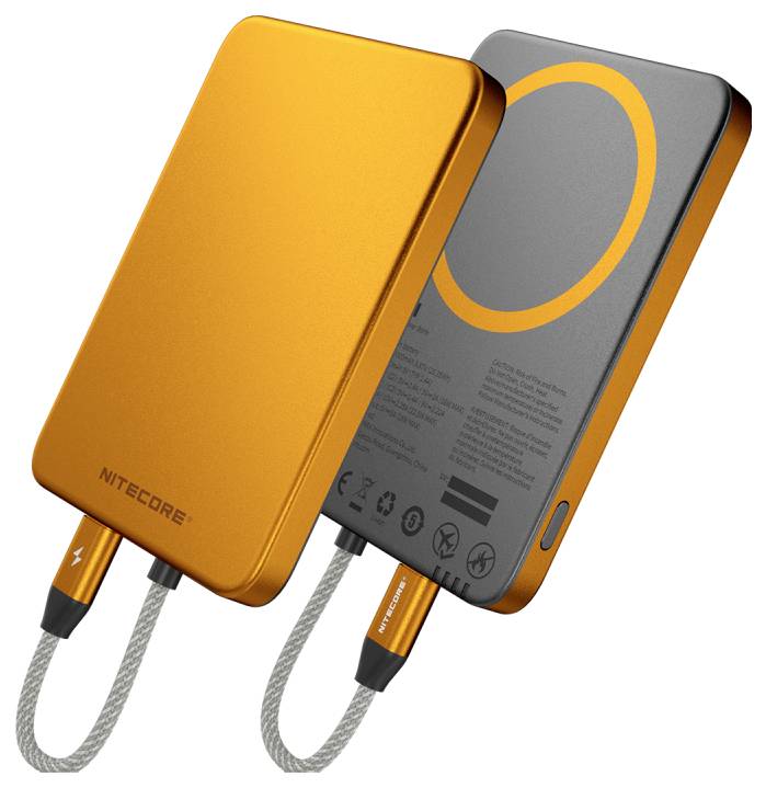 NiteCore Powerbank 5000 mAh Pass-Through Charging Li-Ion USB-C® Orange