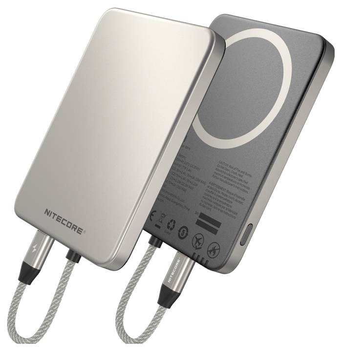 NiteCore Powerbank 5000 mAh Pass-Through Charging Li-Ion USB-C® Grau