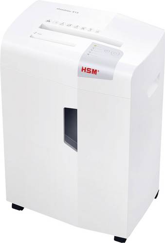 HSM X15 Aktenvernichter 15 Blatt Partikelschnitt 4 x 37 mm P-4 30 l Vernichtet auch Büroklammern, C