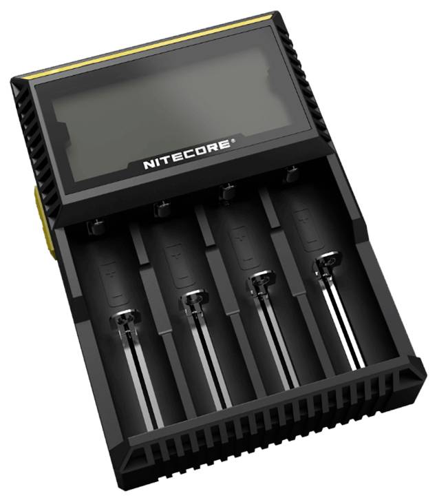 NiteCore Ladegerät LiIon, NiMH, NiCd 26650, 22650, 18650, 17670, 18490, 17500, 18350, 16340, 14500, Micro (AAA), Mignon (AA)