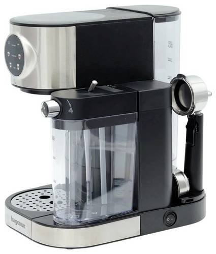Hagenuk ESP-1470.15 Espressomaschine Schwarz Fassungsvermögen Tassen=2 One Touch, mit Druckbrühsyst
