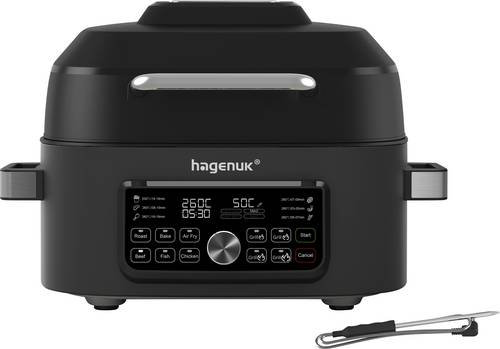 Hagenuk MAF-1600D.8 Heißluft-Fritteuse / Tischgrill 6 l 1660 W Antihaftbeschichtung, Grillfunktion