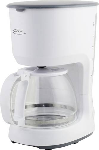 Elta KM-750.16 Kaffeemaschine Weiß Fassungsvermögen Tassen=10 Glaskanne, Warmhaltefunktion