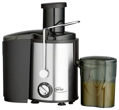 Elta Entsafter PJ-450 350 W Silber, Schwarz direkter Saftauslauf