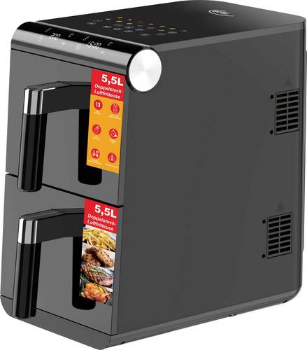 Elta DAF-1700.12 Heißluftfritteuse 11 l 1700 W Antihaftbeschichtung, Cool-Touch-Gehäuse, digitaler