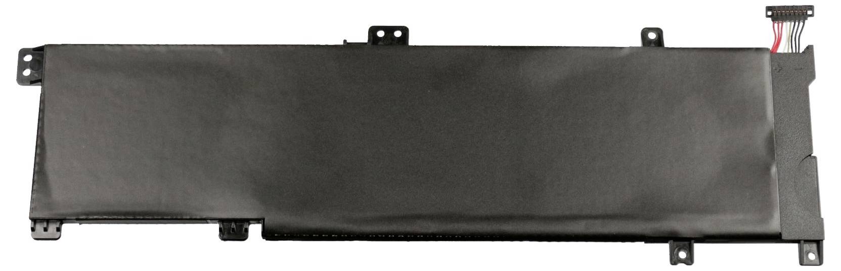 Rechteckiges schwarzes elektronisches Modul mit Montagelaschen und Steckverbinder auf der rechten Seite.