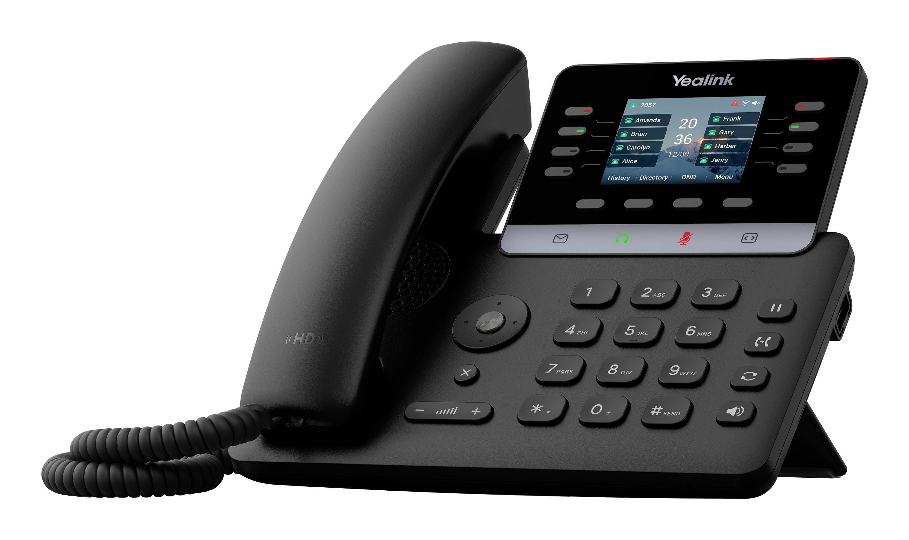 Yealink SIP-T73U Systemtelefon,VoIP Schwarz