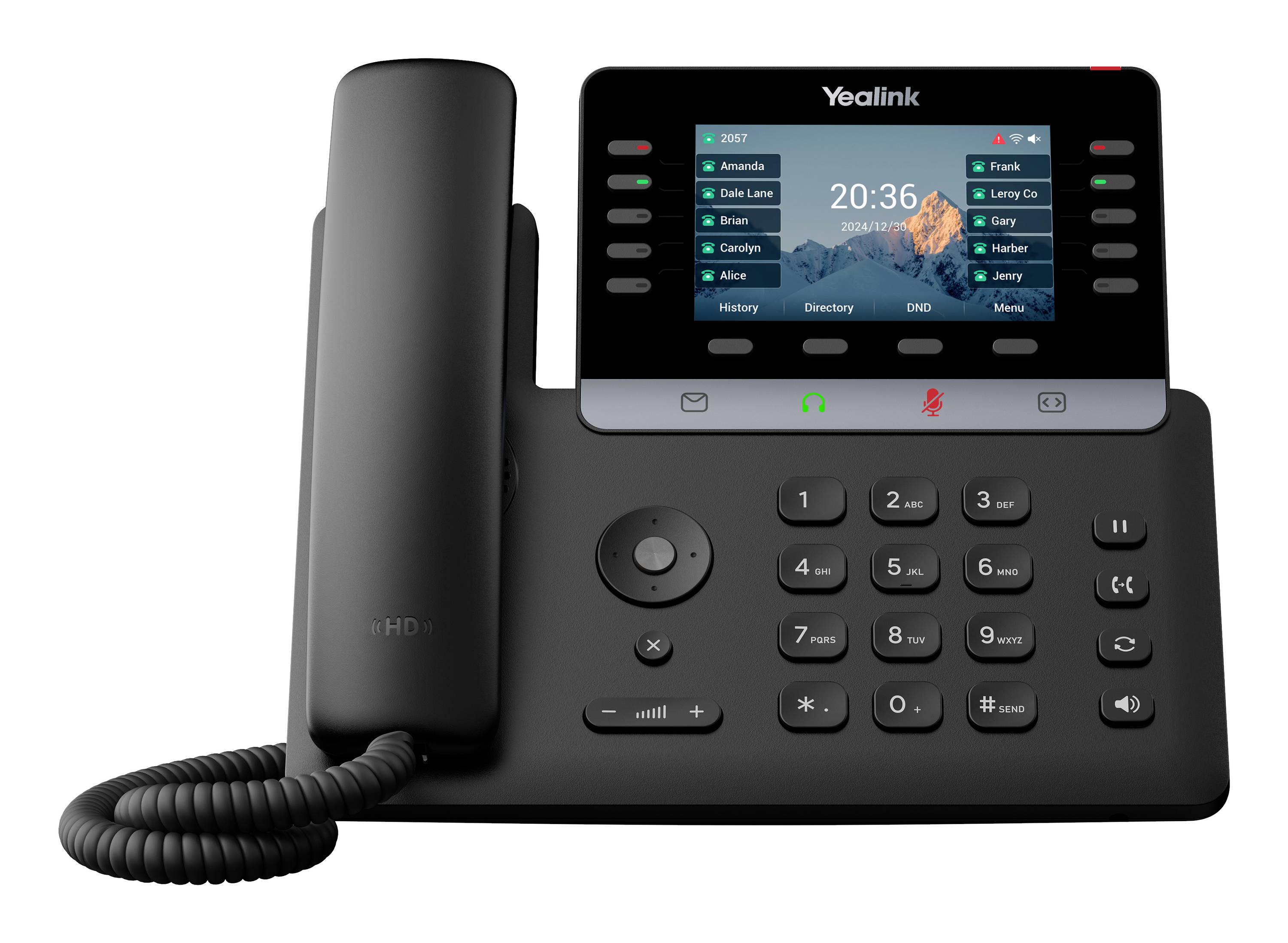 Yealink SIP-T74U Systemtelefon,VoIP Schwarz