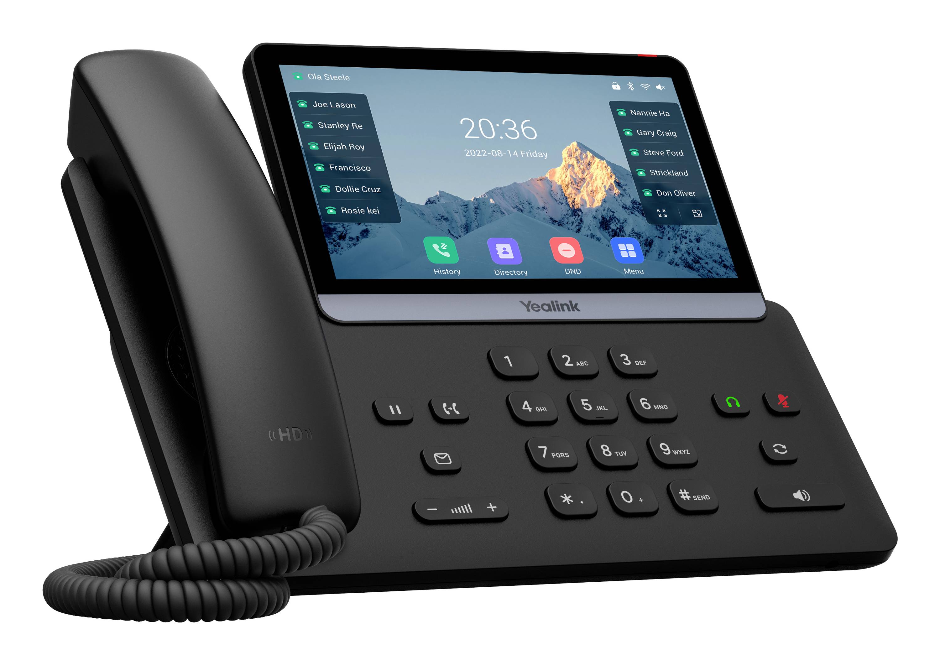 Yealink SIP-T77U Systemtelefon,VoIP Schwarz