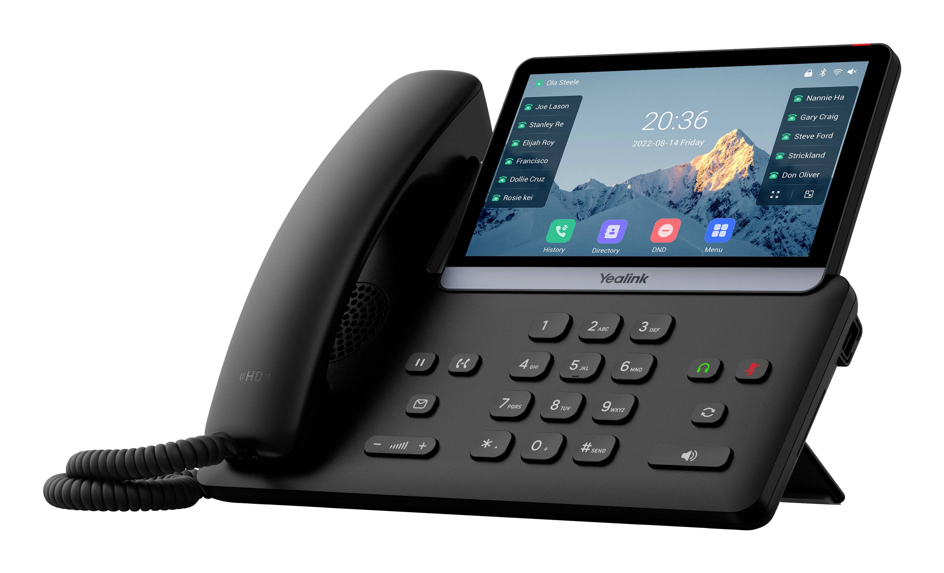 Yealink SIP-T77U Systemtelefon,VoIP Schwarz