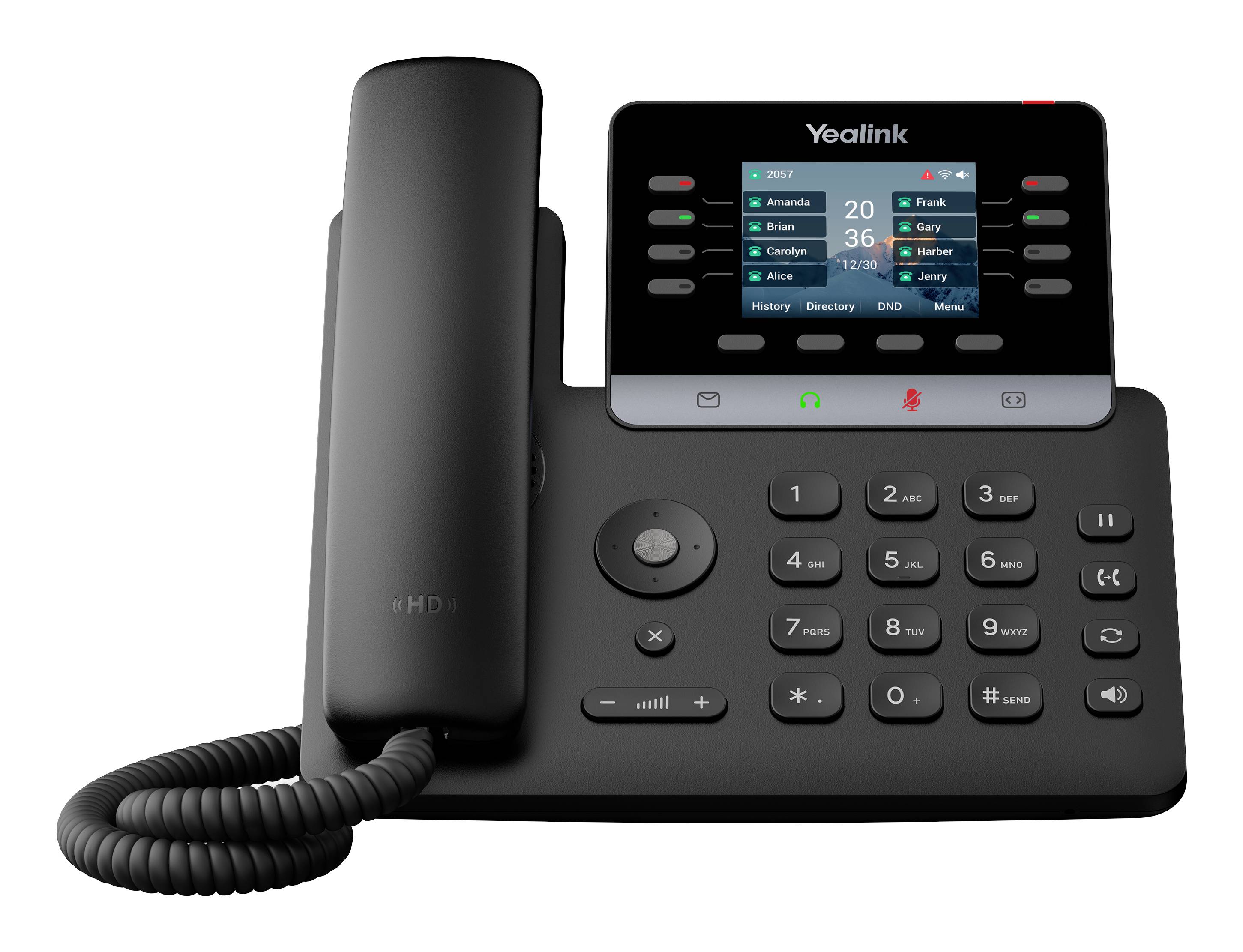 Yealink SIP-T73W Systemtelefon,VoIP Schwarz