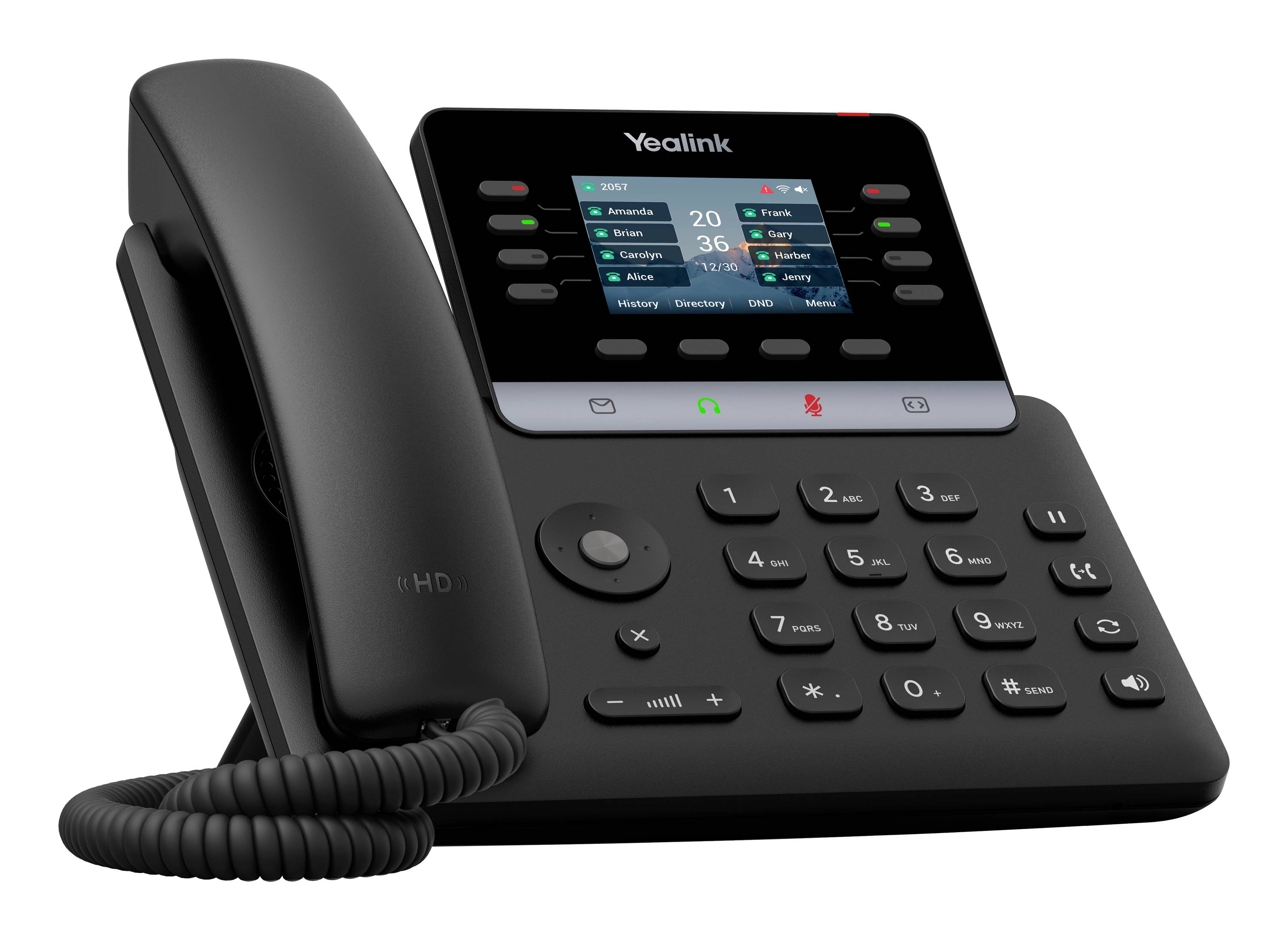 Yealink SIP-T73W Systemtelefon,VoIP Schwarz