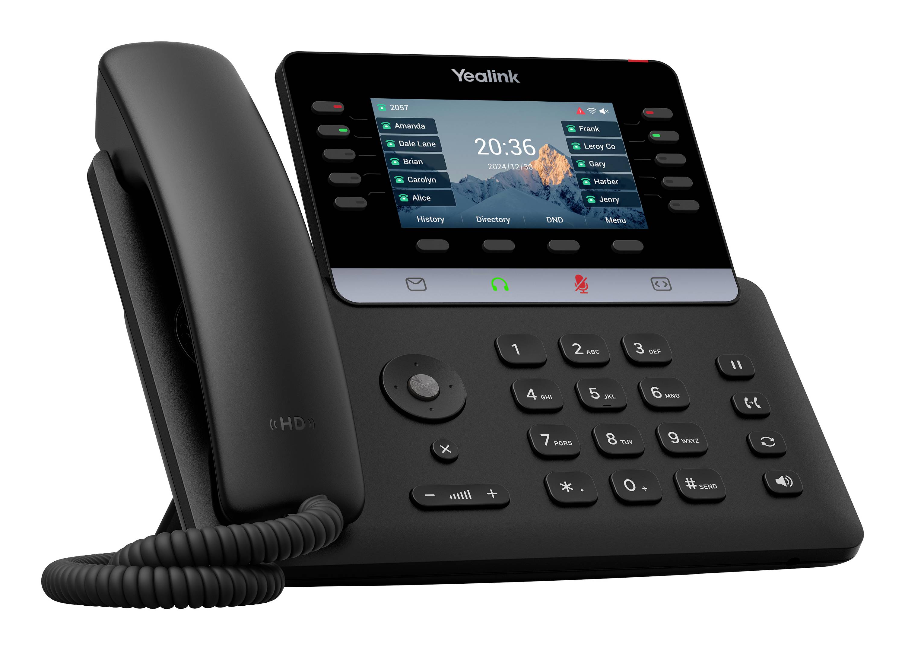 Yealink SIP-T74W Systemtelefon,VoIP Schwarz